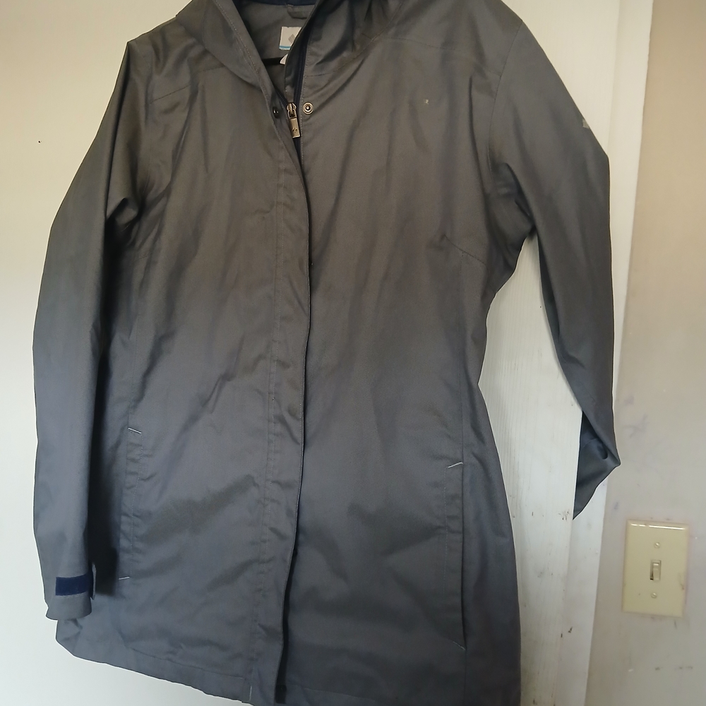Columbia Women's Charcoal Trench Coat XL